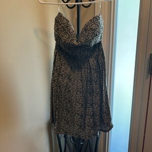 Strapless mini dress size small